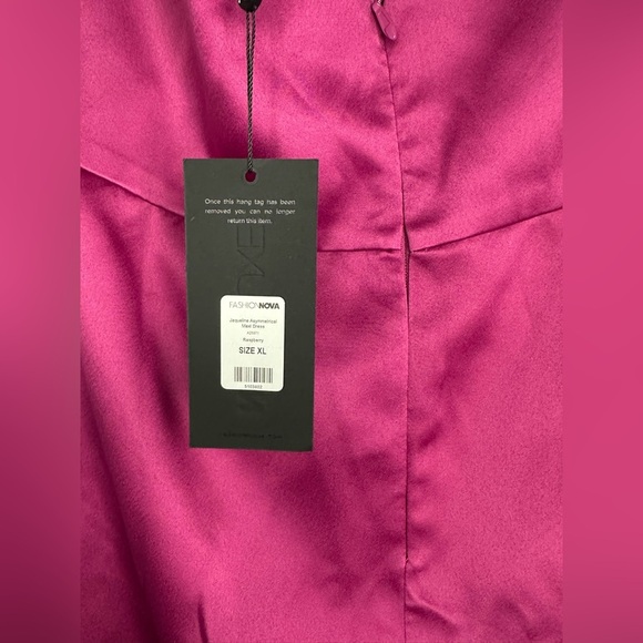 Jaqueline Asymmetrical Maxi Dress Raspberry size XL new with tag - Picture 10 of 14